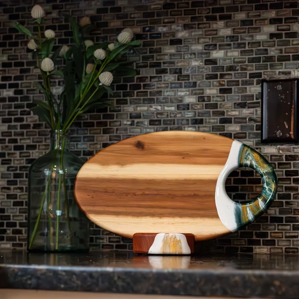 Made from Acacia Hardwood, each piece is unique as the wood's... from ASI 93986 Visions/Awardcraft