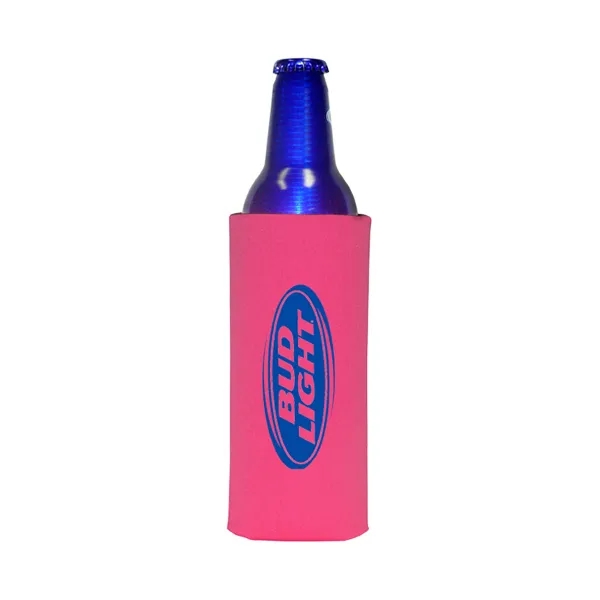 Premium Collapsible Foam 16oz Budweiser Aluminum Bottle Insulator.... from ASI 63009 J I T Manufacturing Inc / Just in Time JIT Promo