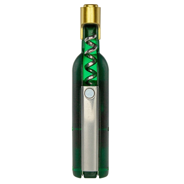 Wine bottle shaped corkscrew and bottle opener with magnetic back.... from ASI 52263 EMT / EMT EMT EASY