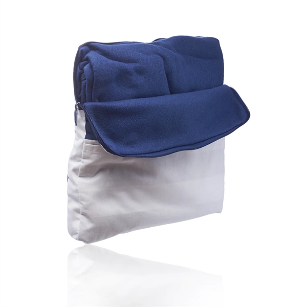 Travelmate 2-in-1 convertible pillow blanket  plus 1c1p silkscreen imprint.... from ASI 37218 Athena Promo (tm)