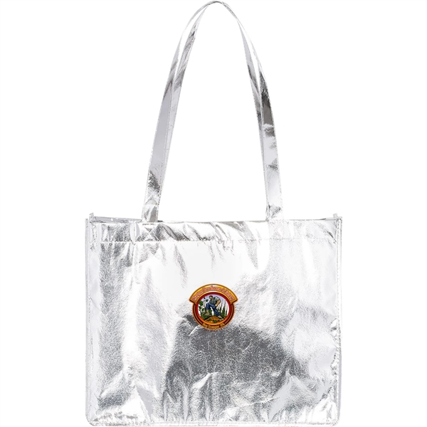 Full Color Metallic Large Tote... from ASI 30208 A P Specialties / AP Specialties