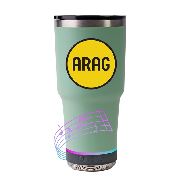 Vibe tumbler with detachable Bluetooth speaker and dancing LED lights... from ASI 38120 Ball Pro / Diversified Quality Kitchenware / Diversified Quality Kitchenware By Ball Pro