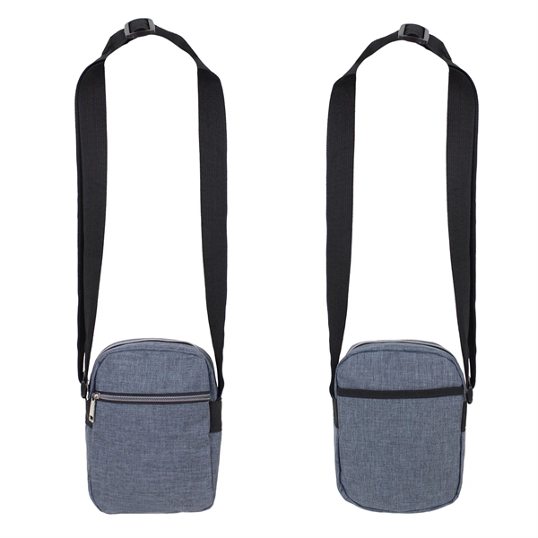 6" x 8" x 2" crossbody pouch with zipper closures and... from ASI 37980 Bagworld