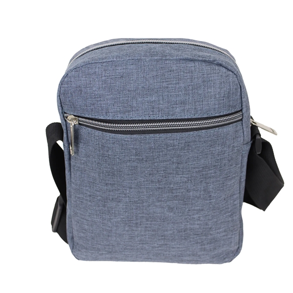 7" x 9" x 3" crossbody pouch with zipper closures and... from ASI 37980 Bagworld