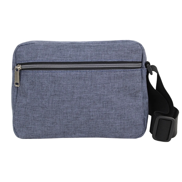 9" x 6.5" x 3.5" crossbody pouch with zipper closures and... from ASI 37980 Bagworld