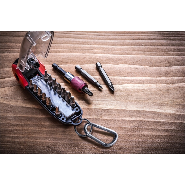 2.25" x 1.5" anodized aluminum carabiner clip and split ring. Assembled... from ASI 30250 AZX Sport USA