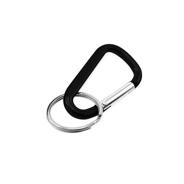2.25" x 1.5" anodized aluminum carabiner clip and split ring. Assembled... from ASI 30250 AZX Sport USA