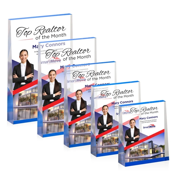 The Lansing VividPrint™ Award is a thick freestanding acrylic award that... from ASI 84592 St Regis Group / St Regis