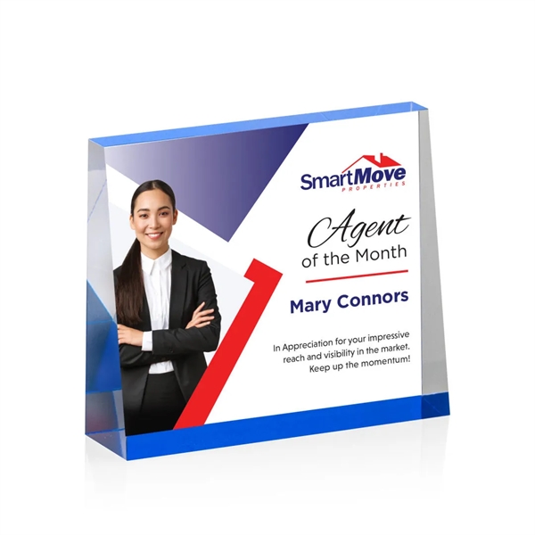 The Lansing VividPrint™ Award is a thick freestanding acrylic award that... from ASI 84592 St Regis Group / St Regis