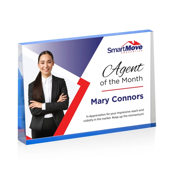 The Lansing VividPrint™ Award is a thick freestanding acrylic award that... from ASI 84592 St Regis Group / St Regis