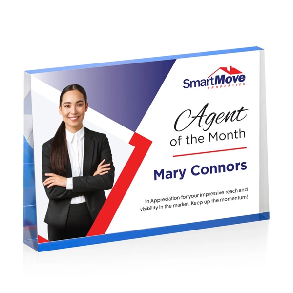 The Lansing VividPrint™ Award is a thick freestanding acrylic award that... from ASI 84592 St Regis Group / St Regis