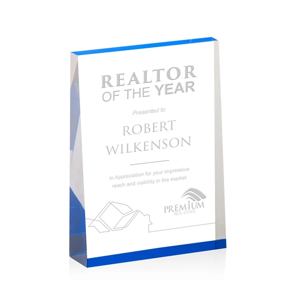 The Lansing Award is a thick freestanding acrylic award that tapers... from ASI 84592 St Regis Group / St Regis