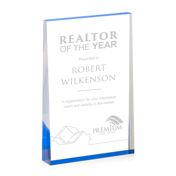 The Lansing Award is a thick freestanding acrylic award that tapers... from ASI 84592 St Regis Group / St Regis