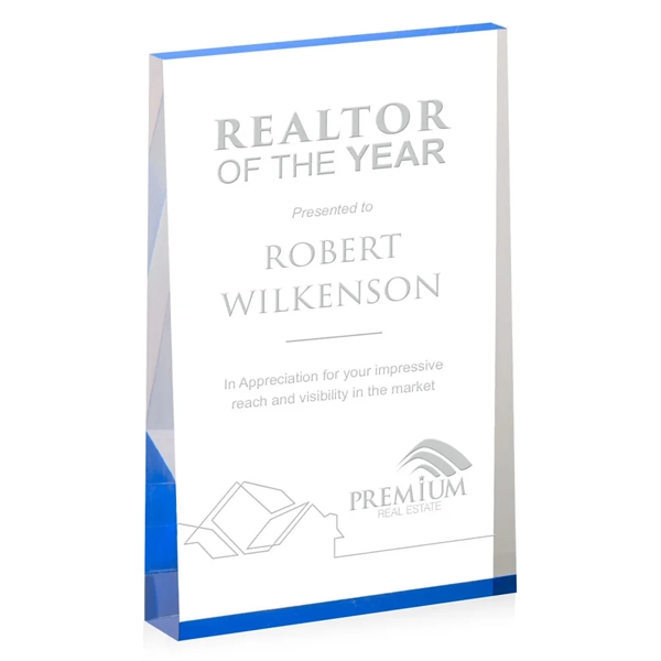 The Lansing Award is a thick freestanding acrylic award that tapers... from ASI 84592 St Regis Group / St Regis