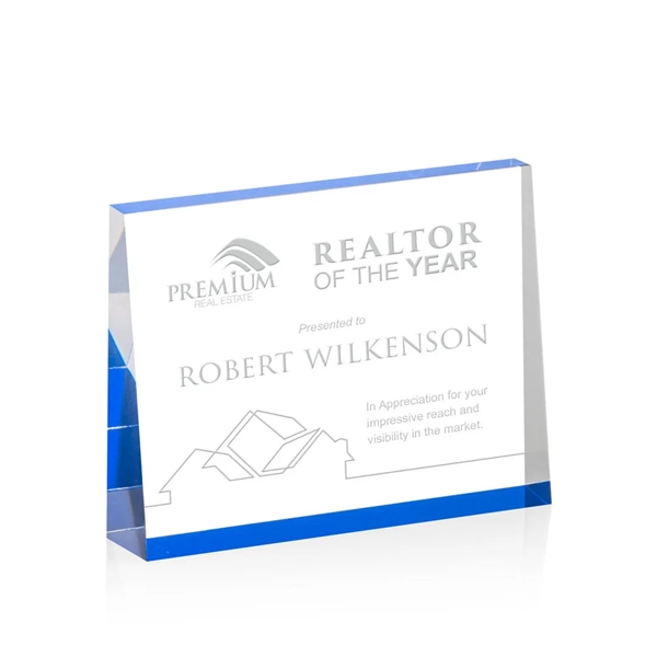 The Lansing Award is a thick freestanding acrylic award that tapers... from ASI 84592 St Regis Group / St Regis