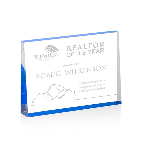 The Lansing Award is a thick freestanding acrylic award that tapers... from ASI 84592 St Regis Group / St Regis