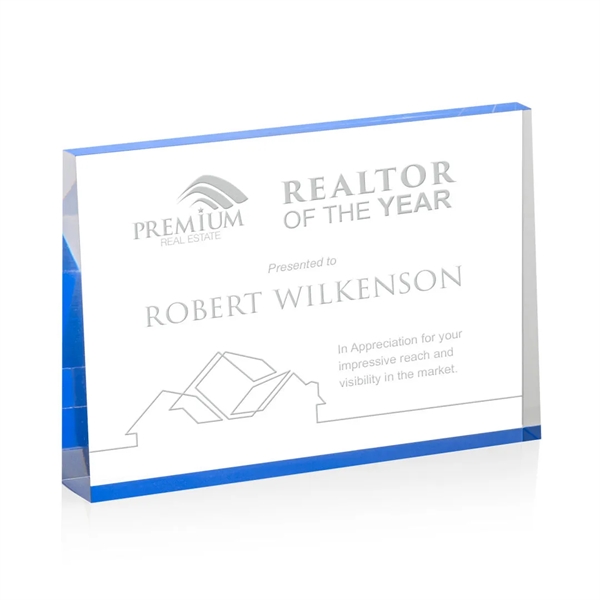 The Lansing Award is a thick freestanding acrylic award that tapers... from ASI 84592 St Regis Group / St Regis