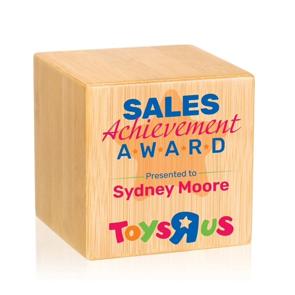 Elevate your recognition ceremonies with the Kenilworth Cube Bamboo VividPrint™ Award—... from ASI 84592 St Regis Group / St Regis