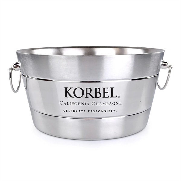 Anchored Ribbed Beverage tub.  Made of stainless steel with double... from ASI 39839 BrekX