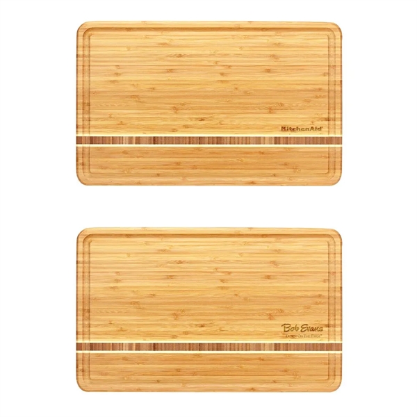 20" x 12.5" x .75" bamboo cutting board with deep juice... from ASI 88060 Snugz/USA Inc