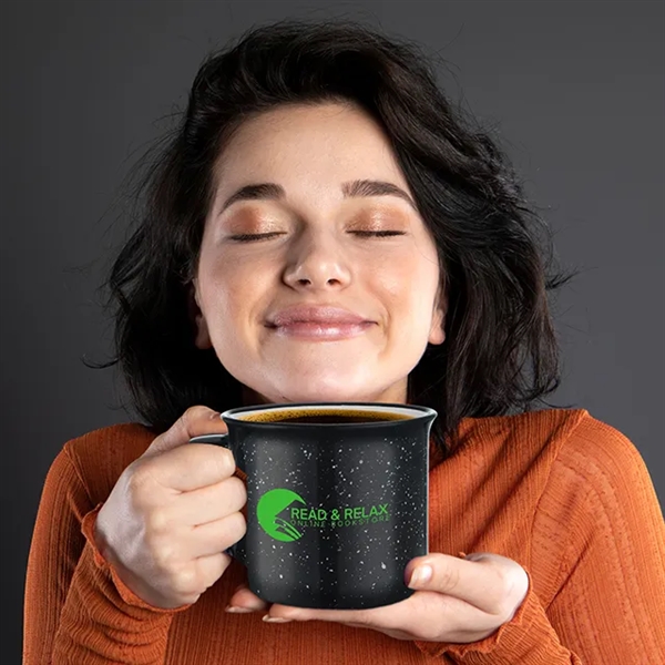 3.5" x 3.5" 15-ounce Speckled Campfire Mug... from ASI 36558 Aprons, Etc.