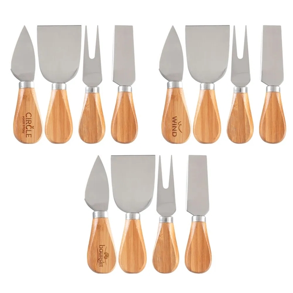 4 piece set of utensils for cheese; made of bamboo.... from ASI 88060 Snugz/USA Inc