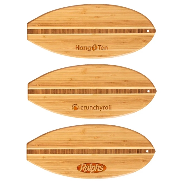 15.75" x 6" x .625" surfboard shaped carving board with hanging... from ASI 88060 Snugz/USA Inc