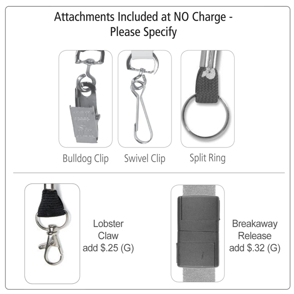 18" x 1/2" polyester multi-color lanyard with choice of connection hardware.... from ASI 62660 Innovation Line