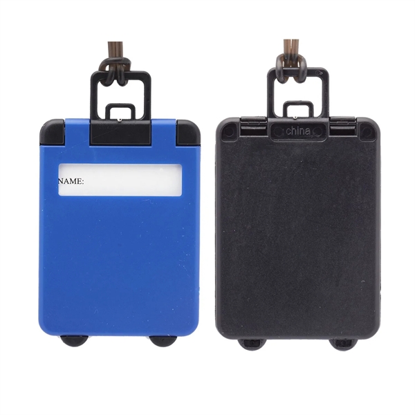 Suitcase shaped luggage tag plus 1 color silkscreen imprint on 1... from ASI 37218 Athena Promo (tm)