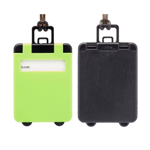Suitcase shaped luggage tag plus 1 color silkscreen imprint on 1... from ASI 37218 Athena Promo (tm)