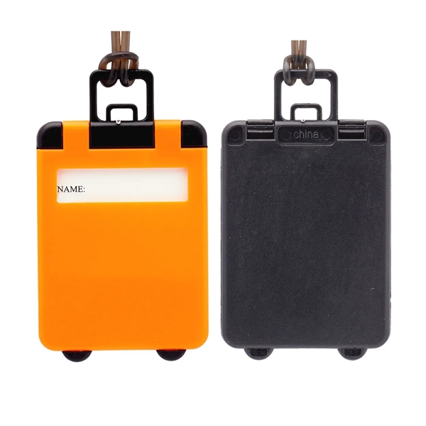 Suitcase shaped luggage tag plus 1 color silkscreen imprint on 1... from ASI 37218 Athena Promo (tm)
