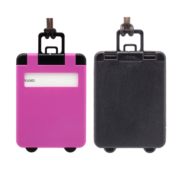 Suitcase shaped luggage tag plus 1 color silkscreen imprint on 1... from ASI 37218 Athena Promo (tm)
