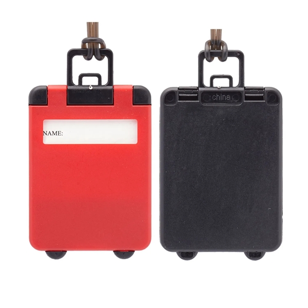 Suitcase shaped luggage tag plus 1 color silkscreen imprint on 1... from ASI 37218 Athena Promo (tm)