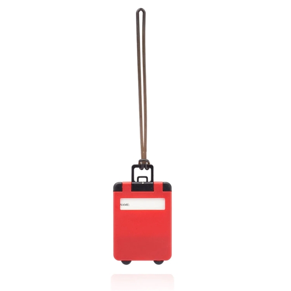Suitcase shaped luggage tag plus 1 color silkscreen imprint on 1... from ASI 37218 Athena Promo (tm)