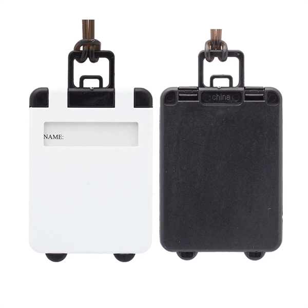 Suitcase shaped luggage tag plus 1 color silkscreen imprint on 1... from ASI 37218 Athena Promo (tm)