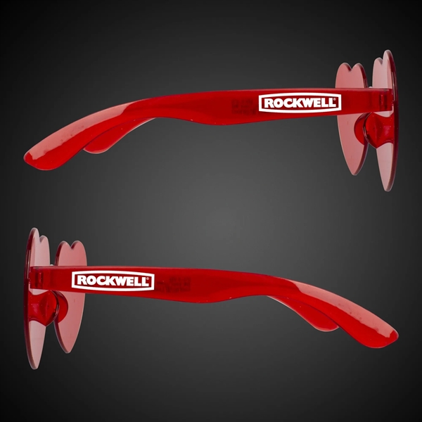Red heart shaped sunglasses.... from ASI 42016 Brighter Promotions Inc