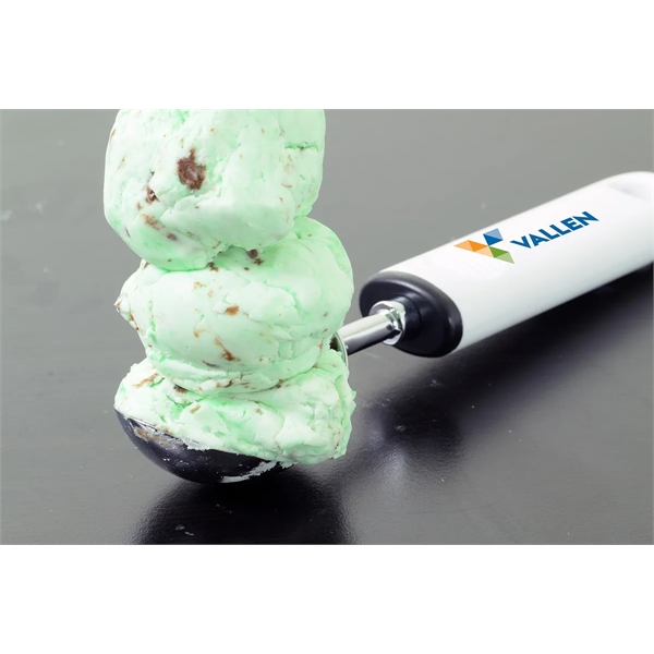 7 1/2" ice cream scoop that's made of stainless steel with... from ASI 38120 Ball Pro / Diversified Quality Kitchenware