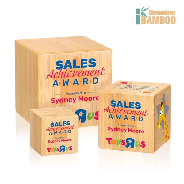 Elevate your recognition ceremonies with the Kenilworth Cube Bamboo VividPrint™ Award—... from ASI 84592 St Regis Group / St Regis