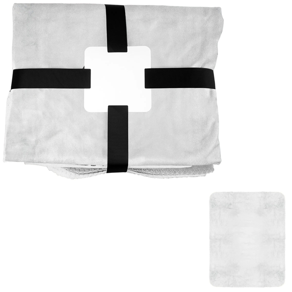 Gift Wrapped Full Color Velvety Recycled Plush Blanket... from ASI 30208 A P Specialties / AP Specialties