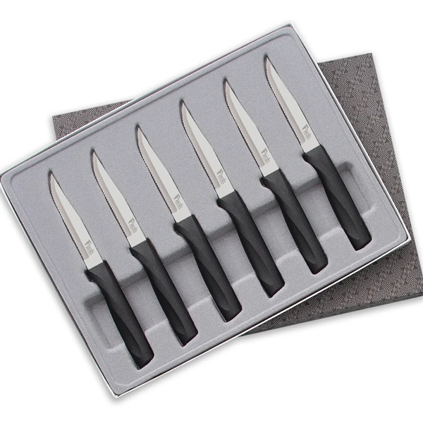 Six Anthem Series Serrated Steak Knives Set.... from ASI 35560 American Made Cutlery / American Made Cutlery