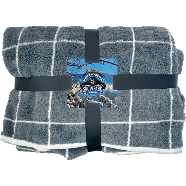 Gift Wrapped Plaid Recycled Blanket... from ASI 30208 A P Specialties / AP Specialties