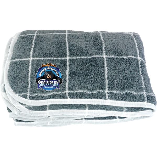 Gift Wrapped Plaid Recycled Blanket... from ASI 30208 A P Specialties / AP Specialties