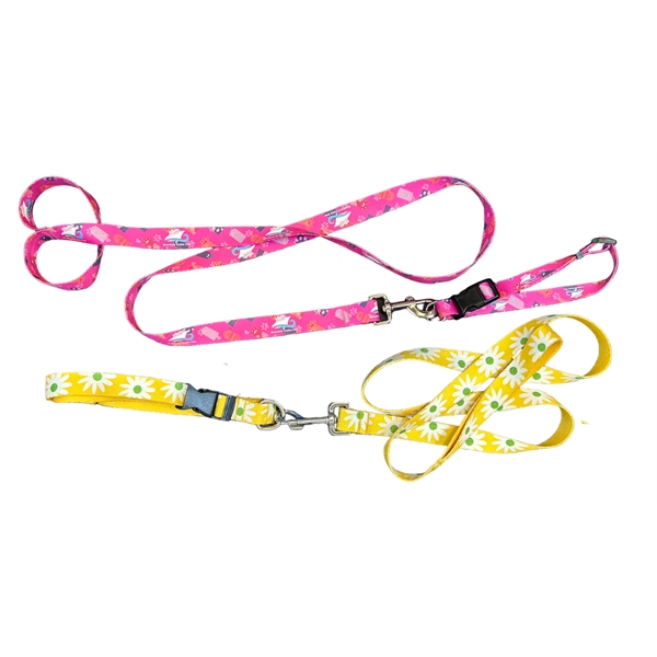 Dye-sub pet leash made of soft and non-irritating material.... from ASI 44020 Bandanna Promotions By CARO-LINE / Swag-Wag Pets