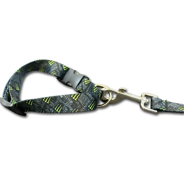 Dye-sublimated, 3/4" wide pet collar with coated polished nickel finish swivel... from ASI 44020 Bandanna Promotions By CARO-LINE / Swag-Wag Pets