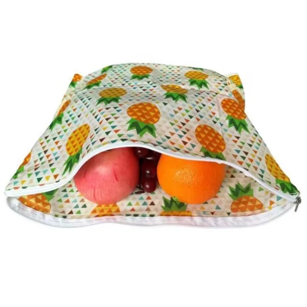 Digitally printed zippered food bags made out of beeswax!... from ASI 30250 AZX Sport USA