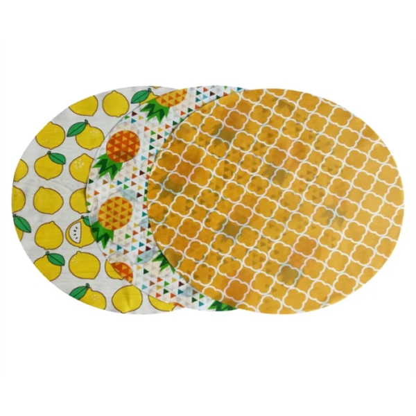 Digitally printed round food wrap made out of beeswax!... from ASI 30250 AZX Sport USA