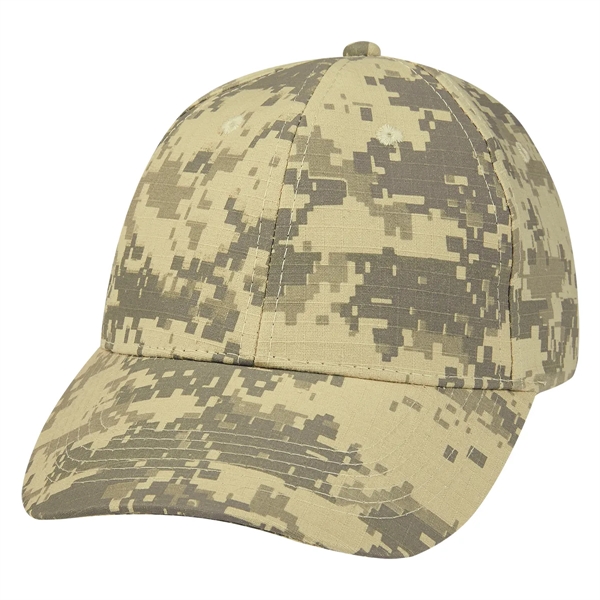Digital Camouflage Cap. 100% Cotton Ripstop.  6 Panel, Medium Profile.... from ASI 61125 Hit Promotional Products / Hit®