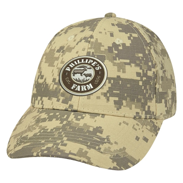 Digital Camouflage Cap. 100% Cotton Ripstop.  6 Panel, Medium Profile.... from ASI 61125 Hit Promotional Products / Hit®