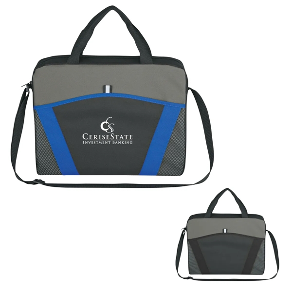 Messenger brief with large front pocket and adjustable shoulder strap.... from ASI 61125 Hit Promotional Products / Hit®