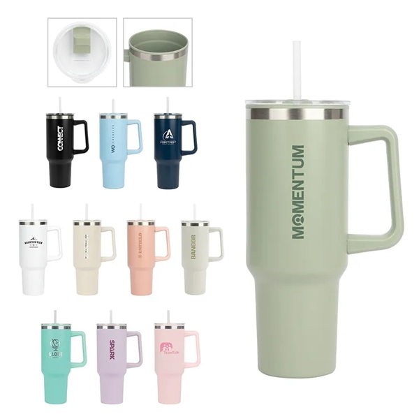 Izzy 40 oz. Steel/PP Travel Mug... from ASI 67866 Logomark/Valumark